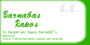 barnabas rapos business card